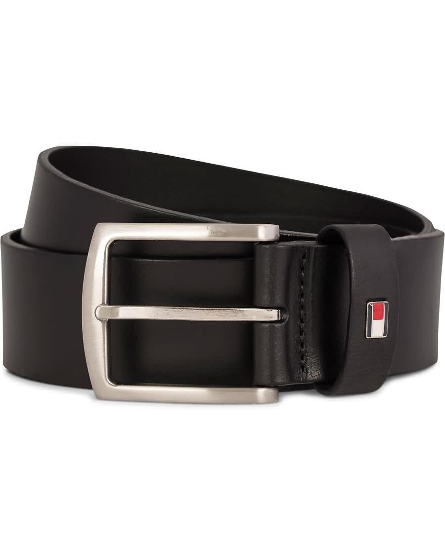 tommy hilfiger new denton belt 4 cm black cu11p